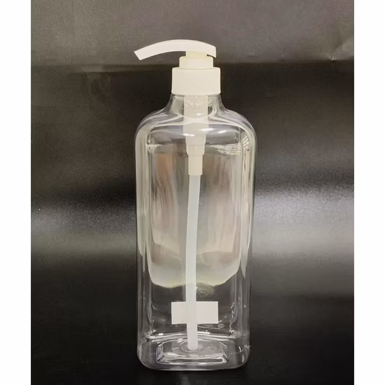 250 ml 1 l quadratische Haustier-Kosmetikverpackung, Shampoo-Lotion, Kunststoffflasche