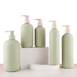 200 ml 500 ml 16oz Weizen-HDPE-Kunststoff-Pump-Shampoo-Flaschen für Körperwäsche