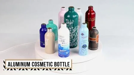 Aluminiumflasche für Kosmetik, plastikfrei, mit breiter Körperlotion-Flasche für Shampoo